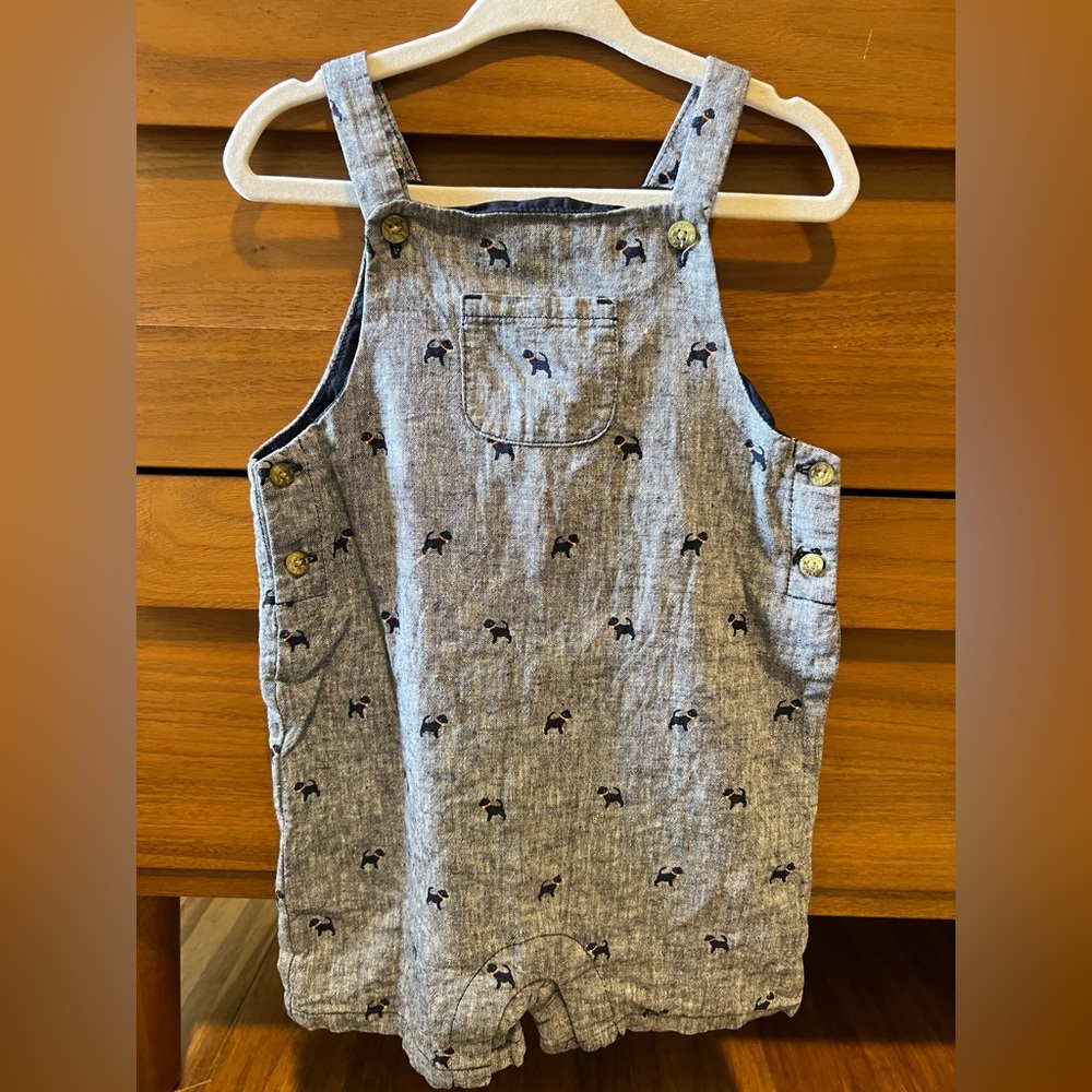 Janie&Jack Dog print overalls